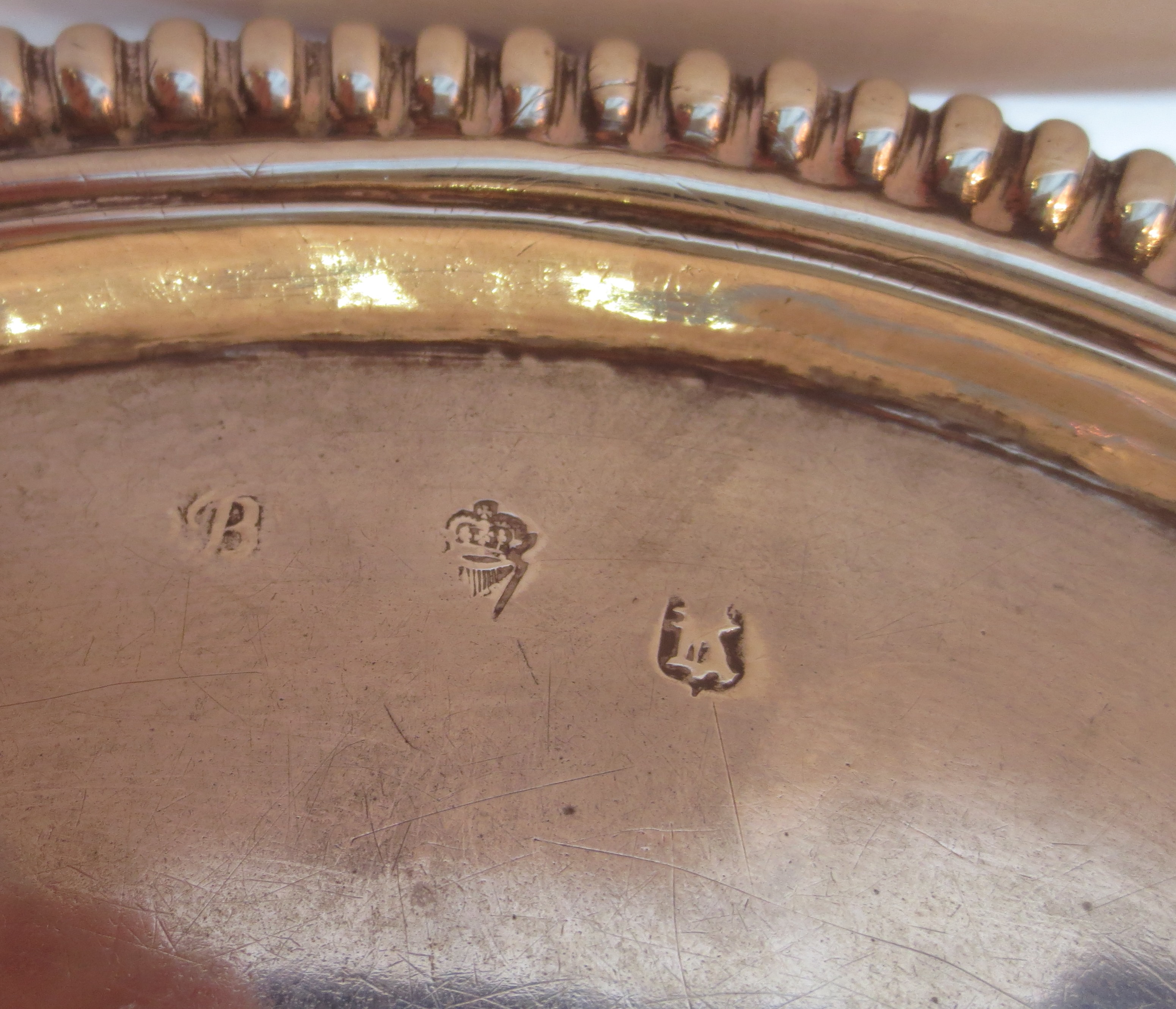 An Irish silver tazza, Thomas Bolton, Dublin 1694-5, of circular form with beaded rims, with central - Image 5 of 7