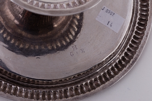An Irish silver tazza, Thomas Bolton, Dublin 1694-5, of circular form with beaded rims, with central - Image 3 of 7