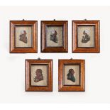 Five wax relief portraits of military commanders: Thomas Picton, Admiral Earl Howe, Horatio