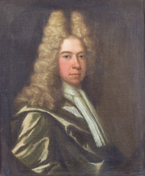 School of Richard Van Bleeck (Dutch 1670-1733)/17th Century Portrait of a Gentleman/in full bottomed - Image 3 of 4