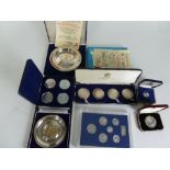 Four silver medals to commemorate the Churchill Centenary 1974 other Churchill silver commemorative