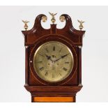 A George III mahogany longcase clock, the later 13" circular dial signed Edward Casson, Newcastle