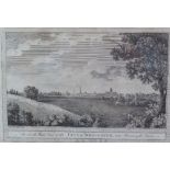 By and After T Saunders/City of Worcester/four black and white engravings, 25cm x 35.