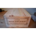 Bordeaux: Moulin St George Grand Cru, 2008, St Emilion, 12 bottles, in original wooden case