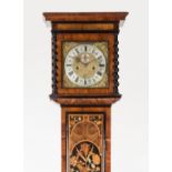 A longcase clock with 18th Century eight-day movement, signed Francis Mason, with decorated