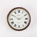 A 19th Century circular eight-day wall clock, Barwise, London,