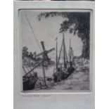 A quantity of various prints and engravings to include a group of Dutch engravings and a small oil