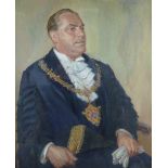 G R Corbett/Portrait of Cyril George Kemp/Mayor of Stratford-upon-Avon/half-length,