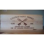 Bordeaux: Chateau Saint-Pierre, 4th Growth, 2008, St Julien, 1 x 3ltr bottle, in original wooden