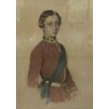 A collection of six 19th Century engravings and chromolithographs/Albert Edward as a Young Man in