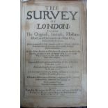 Stow (J) The Survey of London, published by Elizabeth Purslow, Royal Exchange 1633 Condition Report: