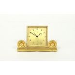 A Jaeger LeCoultre Art Deco two-day alarm clock,