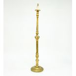 An Italian gilt wood altar type standard lamp