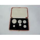 A George V proof set of six coins, 1927 new coinage,