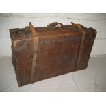 Early 20th Century Leather Suitcase