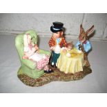 Beswick Alice In Wonderland Tableau Group – Mad Hatters Tea Party in original box