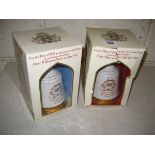 Two full Bells Whisky Decanters to commemorate birth of Prince William 1982 and Prince Henry 1984