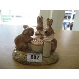 Flopsy, Mopsy and Cotton Tail figure group 11 cm wide