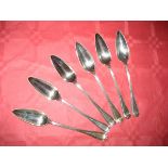 Six silver spoons