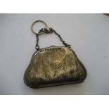 Silver Engine Turned Purse