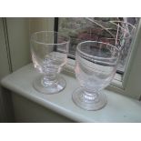 Two 19th Century Lead Crystal Glasses