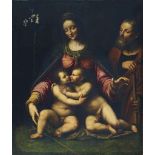 D'APRES BERNARDINO LUINI
 La Sainte Famille avec saint Jean-Baptiste