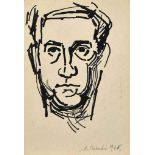 André Beaudin (1895-1980)
Portrait de Georges Hugnet
signé et daté 'A. Beaudin 1946.' (en bas à