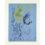 Georges Hugnet (1906-1974)
Compositions
ensemble de trois eaux fortes en couleurs, identiques, 1972,