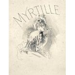 Jules Chéret (1836-1932)
Myrtille
lithographie, sur Chine appliqué sur vélin, cadre.
28.3 x 21.5 cm.