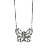 An 18ct white gold and diamond 'Flying Beauties' pendant necklace, by Van Cleef & Arpels
The pendant