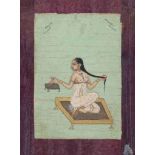 A LADY AT LEISURE   BIKANER, INDIA, 18TH CENTURY