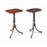 TWO REGENCY OCCASIONAL TABLES
EARLY 19TH CENTURY, BOTH ORIGINALLY MUSIC STANDS
Both with tilt-