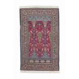 A pair of very fine Kashan prayer rugs
each, approx: 7ft. x 4ft.4in.(213cm. x 132cm.)