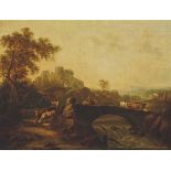 Charles Towne (Wigan 1763-1840 London)
Drovers with cattle crossing a bridge
oil on canvas
19 ½ x 26