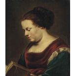 Follower of Jan Boeckhorst
A woman reading
oil on panel
25 x 21 ½ in. (63.5 x 54.5 cm.)