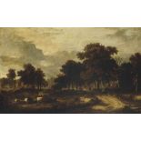 Circle of James Stark (Norwich 1794-1859 London)
A wooded landscape with cattle watering and figures