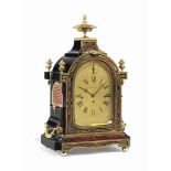 A GILT-BRONZE MOUNTED, BRASS-INLAID TORTOISESHELL QUARTER-CHIMING TABLE CLOCK
TAYLOR & SONS,