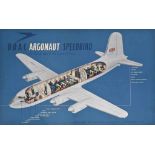 ANONYMOUS
B.O.A.C ARGONAUT SPEEDBIRD
lithograph in colours, c.1952, printed by McCorquodale & Co.