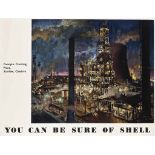 Terence Cuneo (1907-1996)
YOU CAN BE SURE OF SHELL
lithograph in colours, 1952, printed by Vincent