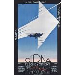Edmond Maurus
CIDNA, ORIENT FLYING ARROW
lithograph in colours, 1931, printed by Création Publix,