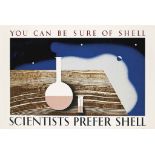 Tom Eckersley (1914-1997) & Eric Lombers (1914-1978)
SCIENTISTS PREFER SHELL
lithograph in