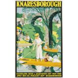 Henry George Gawthorn (1879-1941)
KNARESBOROUGH
lithograph in colours, printed by Adams Bros. &