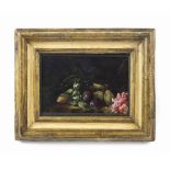 Circle of Abraham Brueghel
Plums, pears and cob nuts on a bank
oil on canvas
7 ¾ x 11 ¾ in. (20 x 30