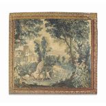 A VERDURE TAPESTRY
MID 18TH CENTURY, AUBUSSON
In wools and silks, depicting a dog attacking a heron,