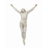 AN ITALO-FLEMISH IVORY CRUCIFIX FIGURE
18TH CENTURY
12 ½ in. (32 cm.) high