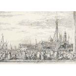 Antonio Canal called Canaletto (1697-1768)
The Market on the Molo
etching, circa 1744, the third