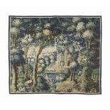 A FLEMISH VERDURE TAPESTRY
LATE 17TH CENTURY
Depicting ducks on a pond in the foreground,