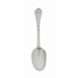 A WILLIAM III SILVER TREFID SPOON
MARK OF WILLIAM PENSTONE (I), LONDON, 1699
The terminal with