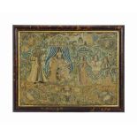 A CHARLES II NEEDLEWORK PICTURE PROBABLY DEPICTING KING SOLOMON AND THE QUEEN OF SHEBA
THIRD QUARTER