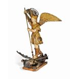 A SPANISH COLONIAL GROUP OF SAINT MICHAEL AND THE DEVIL
PROBABLY GOAN OR PHILIPPINES, EARLY 18TH